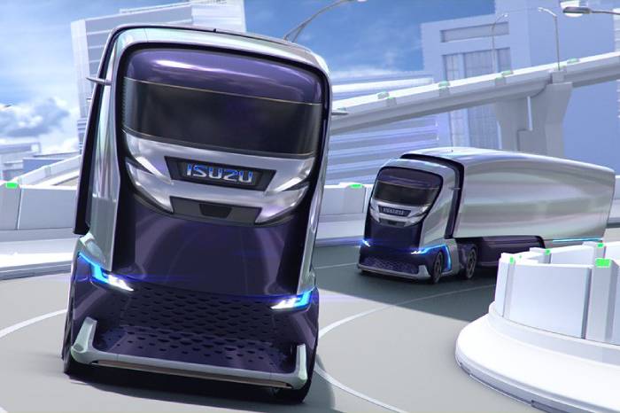 شاحنة إيسوزو FL IR المستقبلية: شاحنة ذاتية القيادة
